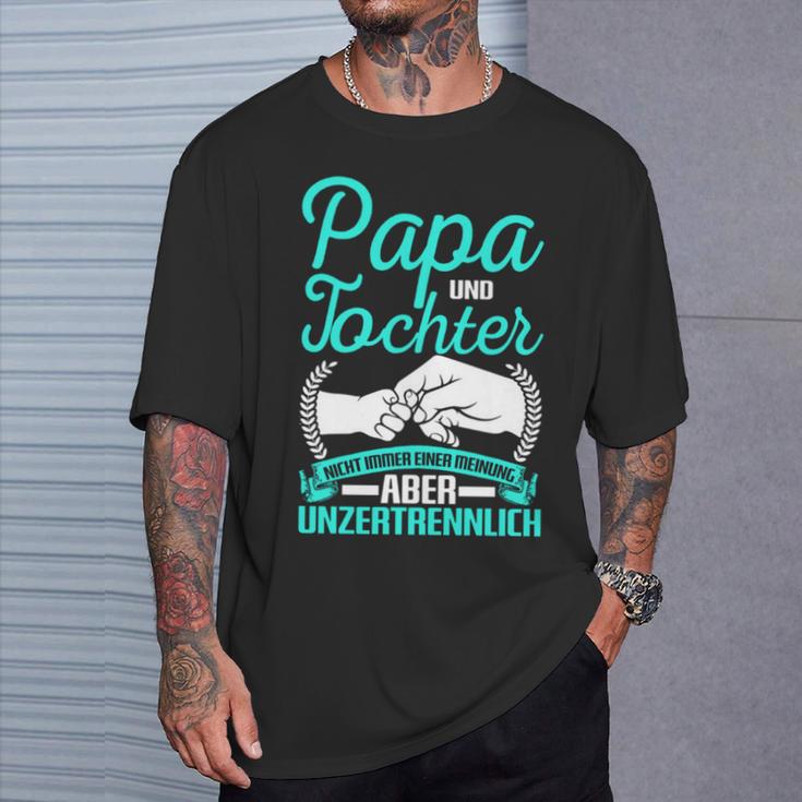 Vater Und Tochter Partnerlook Papaatertag Spruch Geschenk T-Shirt Geschenke für Ihn