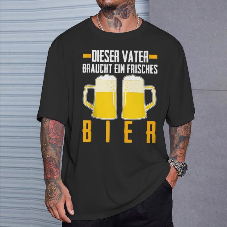 Vatertag Saufenater Frisches Bier Papa T-Shirt Geschenke für Ihn