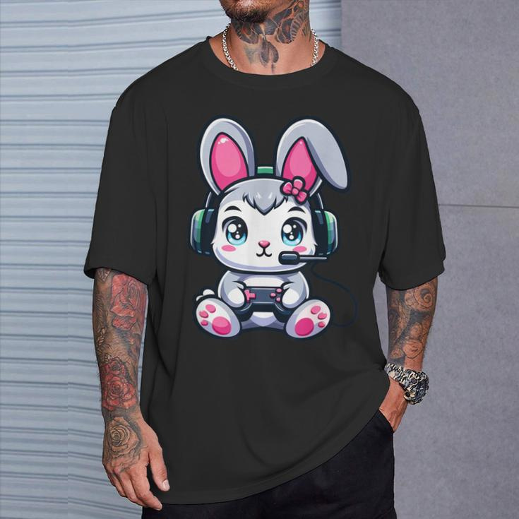 Video Game Easter Bunny Cute Gamer Girl T-Shirt Gifts for Him