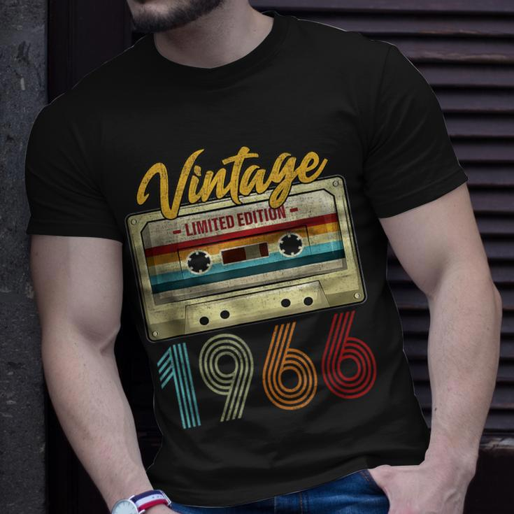 Vintage 1966 Retro Cassette Tape 57 Years Old 57Th Birthday T-Shirt Gifts for Him