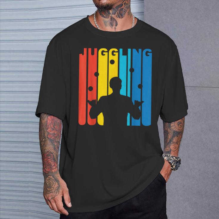 Vintage 1970 'S Juggling Juggling T-Shirt Geschenke für Ihn