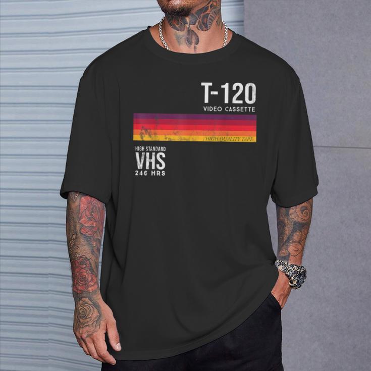 Vintage 80S Video Cassette Tape Vhs T-Shirt Geschenke für Ihn