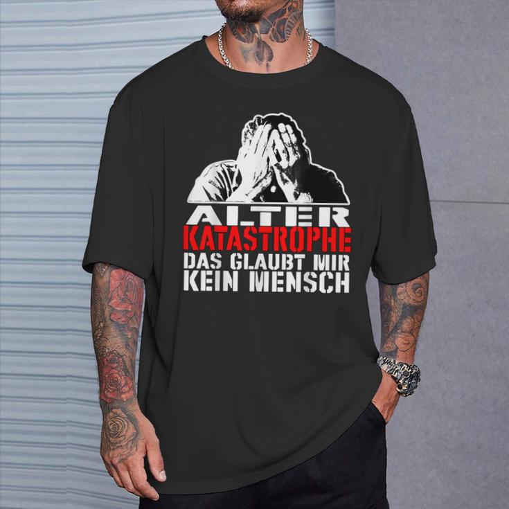 Vintage Alter Katastrophe Das Beliet Me No Mensch Sl T-Shirt Geschenke für Ihn