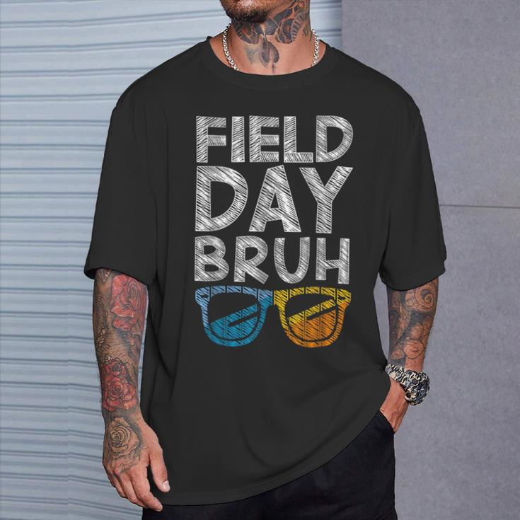 Vintage Field Day Bruh Fun Day Field Trip Student Teacher T-Shirt Gifts for Him