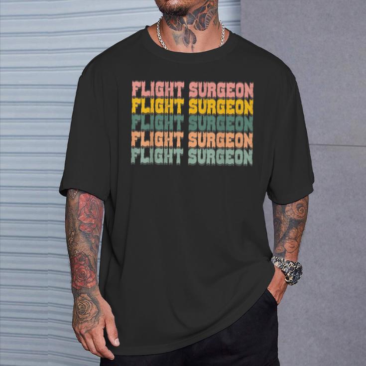 Vintage Job Title Flight Surgeon T-Shirt Gifts for Him