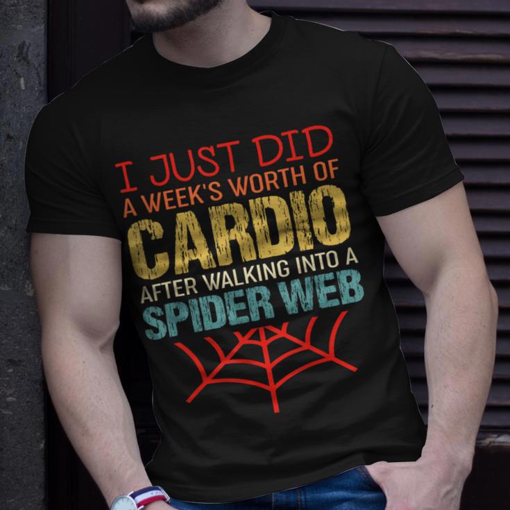 Vintage I Just Did A Week's Worth Of Cardio Workout T-Shirt Gifts for Him