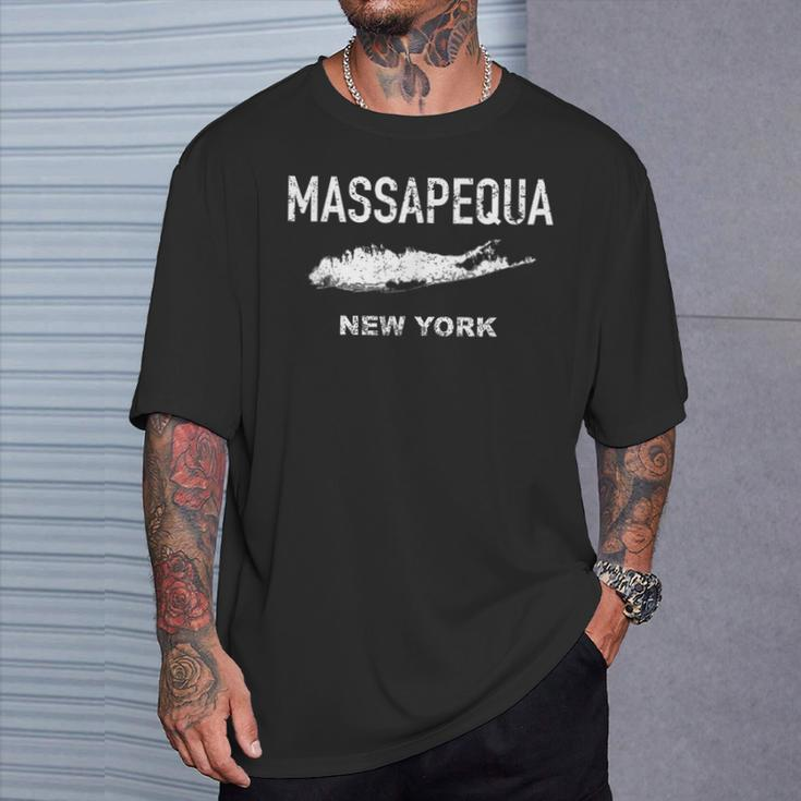 Vintage Massapequa Long Island New York T-Shirt Gifts for Him