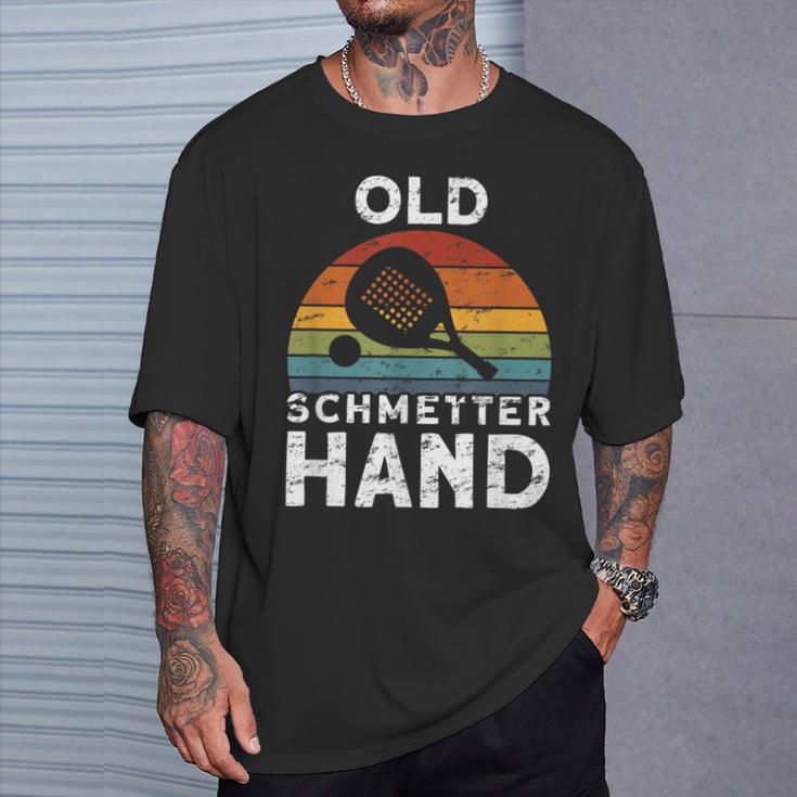 Vintage Old Butterhand Padel T-Shirt Geschenke für Ihn