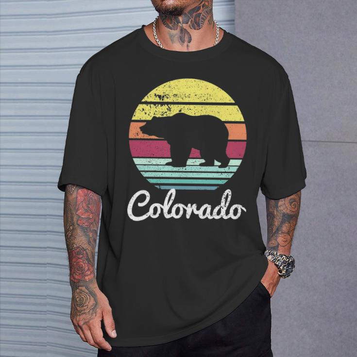 Vintage Retro Co Colorado Wildlife Bear Adventure T-Shirt Gifts for Him