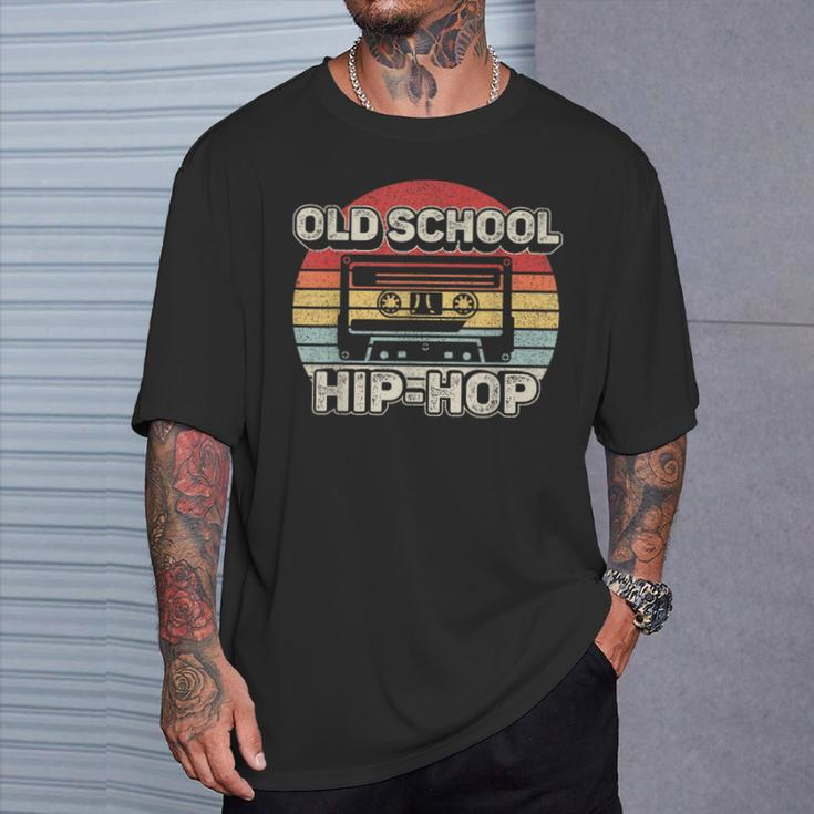 Vintage Retro Old School Hip Hop 80S 90S Cassette Music T-Shirt Gifts for Him