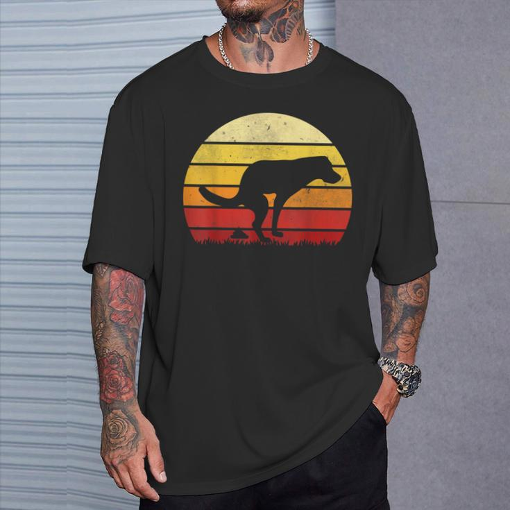 Vintage Sunset Labrador Retro Dog Pooping Old School Classic T-Shirt Gifts for Him