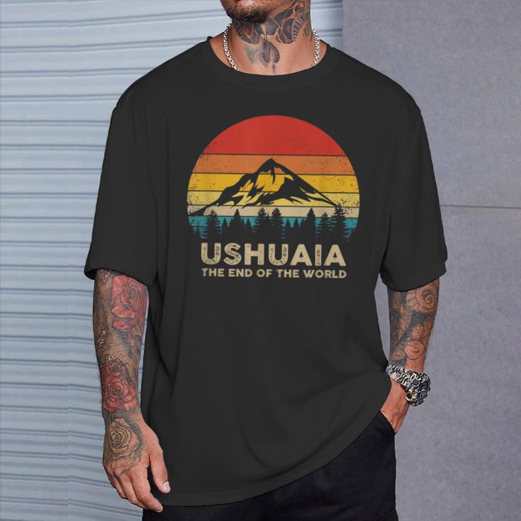 Vintage Ushuaia Argentina Souvenir T-Shirt Geschenke für Ihn