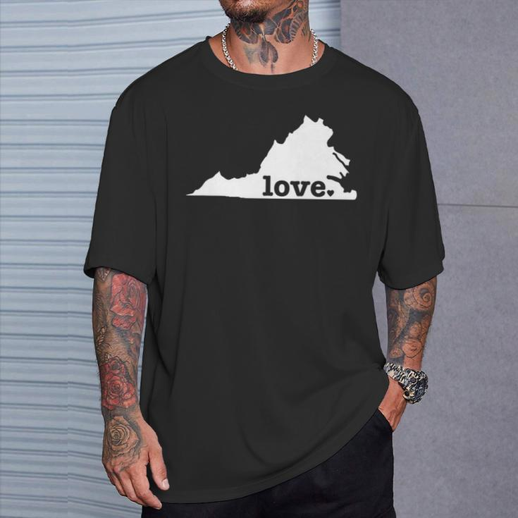 Virginia Love Hometown State Pride T-Shirt Gifts for Him