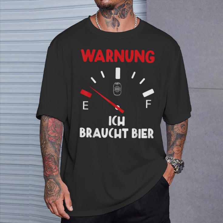 Warnung Ich Brauche Bier Lustige T-Shirt Geschenke für Ihn