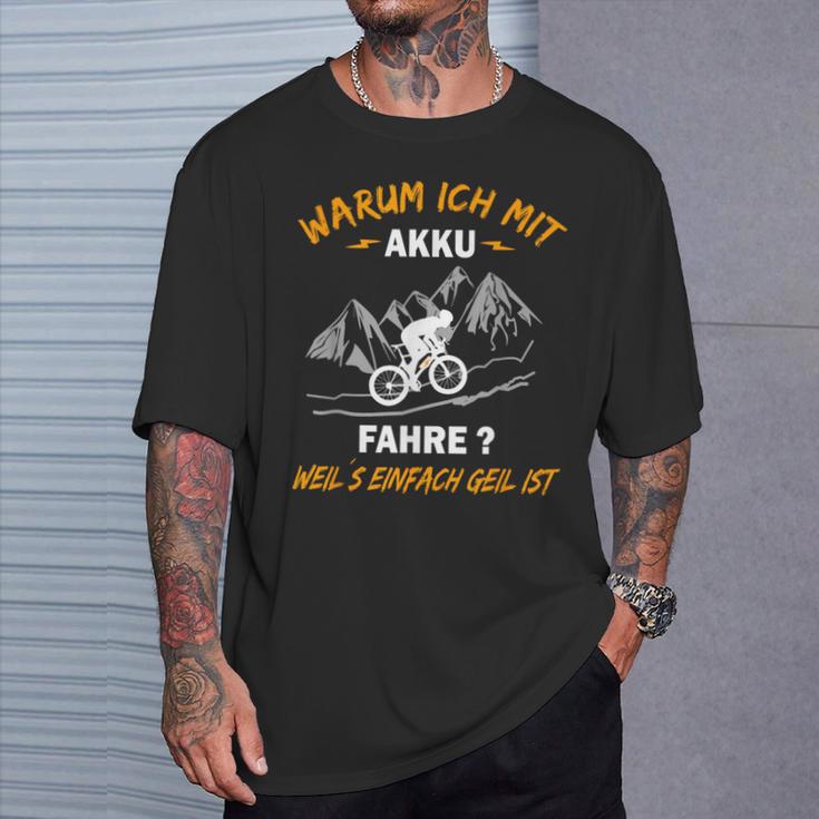 Warum Ich Mit Akkufahre T-Shirt Geschenke für Ihn