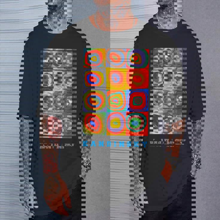Wassily Kandinsky Color Estudio Cuadrados Círculos Concéntricos Camiseta unisex Regalos para él