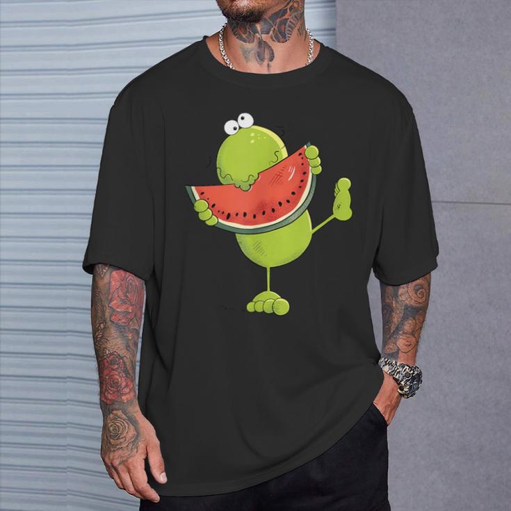 Watermelon Frog I Summer Fruits I Fun T-Shirt Geschenke für Ihn