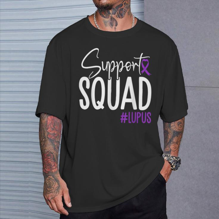 We Wear Purple Lupus Awareness Support Squad T-Shirt Gifts for Him