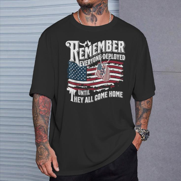 We Wear Red Friday Military Support Our Troops Deployment T-Shirt Gifts for Him