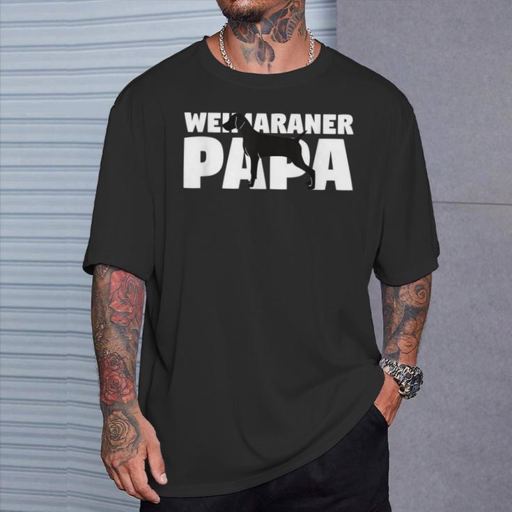 Weimaraner Geschenk Für Hund Papa Weimaraner Papa T-Shirt Geschenke für Ihn