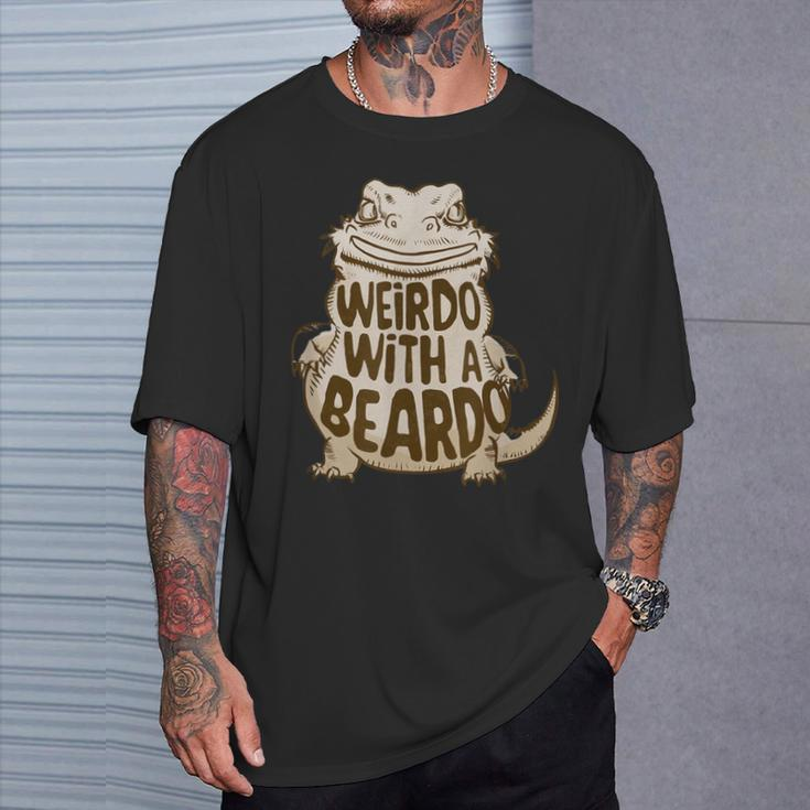 Weirdo With A Beardo Bearded Dragon T-Shirt Gifts for Him