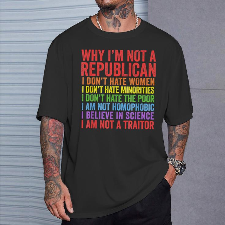 Why I'm Not A Republican I Am Not A Traitor T-Shirt Gifts for Him