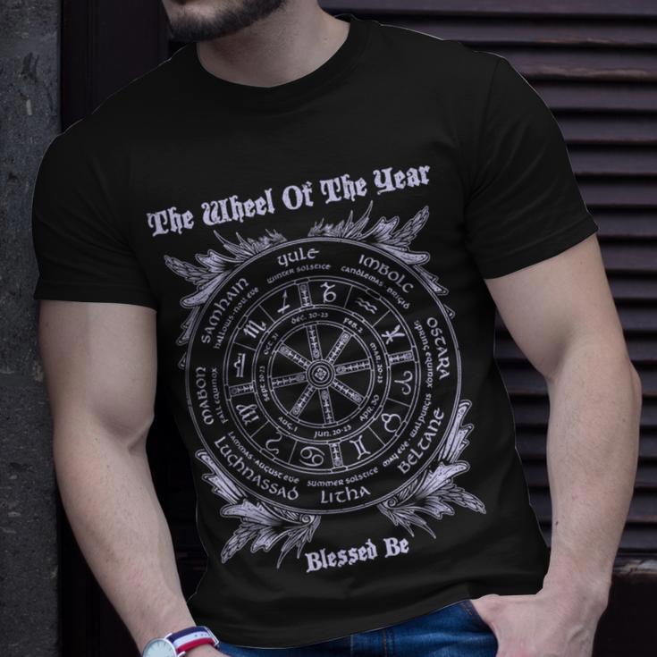 Wicca Wheel Of The YearBlessed Be T T-Shirt Gifts for Him