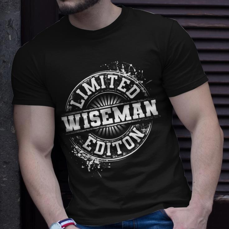 Wiseman Surname Family Tree Birthday Reunion Idea T-Shirt Gifts for Him