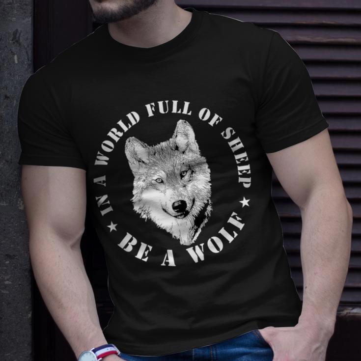 Wolves Inspiration Quote Wolf Leader Wolve Motivation T-Shirt Gifts for Him