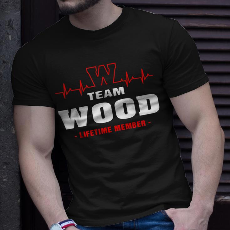 Wood Surname Family Last Name Team Wood Lifetime Member T-Shirt Gifts for Him