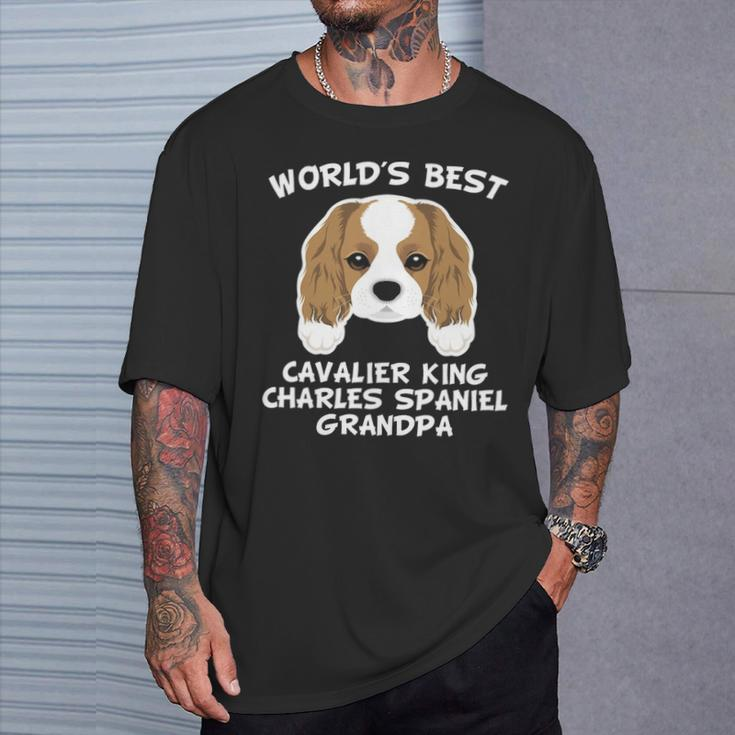 World's Best Cavalier King Charles Spaniel Grandpa T-Shirt Gifts for Him