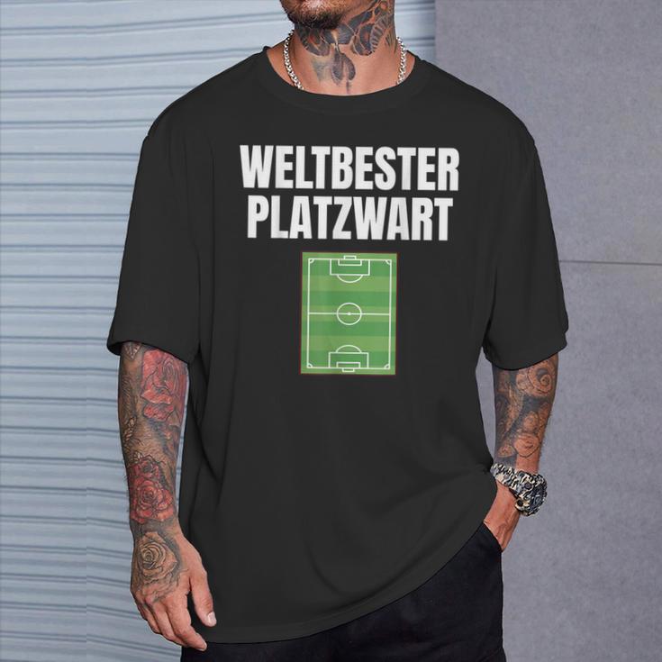 Worlds Best Platzwart Greenkeeper Football Pitch T-Shirt Geschenke für Ihn