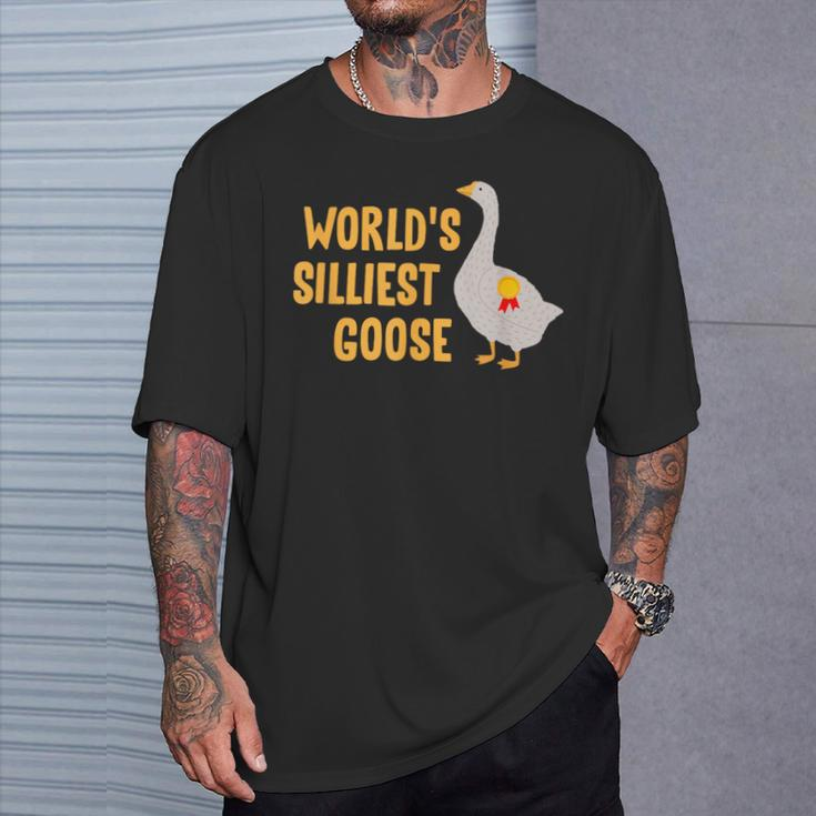 World's Silliest Goose T-Shirt Gifts for Him