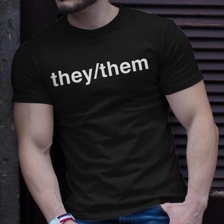 They Them Pronoun Lgbt Non-Binary Queer Trans T-Shirt Gifts for Him