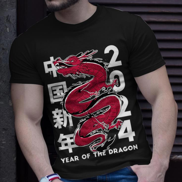 Year Of The Dragon 2024 Zodiac Chinese New Year 2024 T-Shirt Gifts for Him
