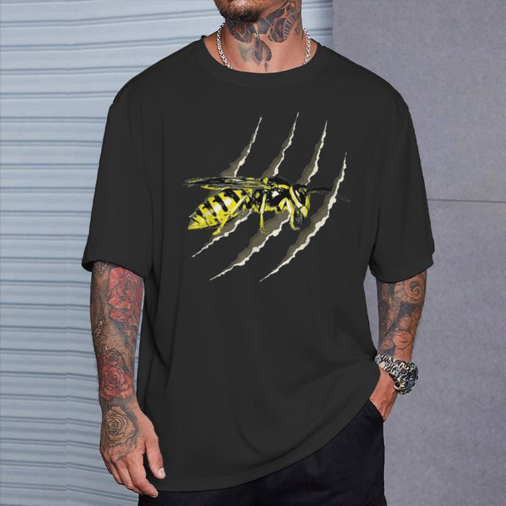 Yellow Jacket Wasp Tear Punk Emo Goth T-Shirt Gifts for Him