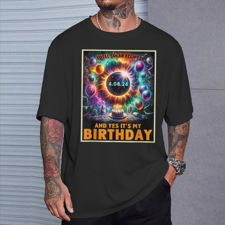 And Yes It's My Birthday April 8 2024 T-Shirt Gifts for Him