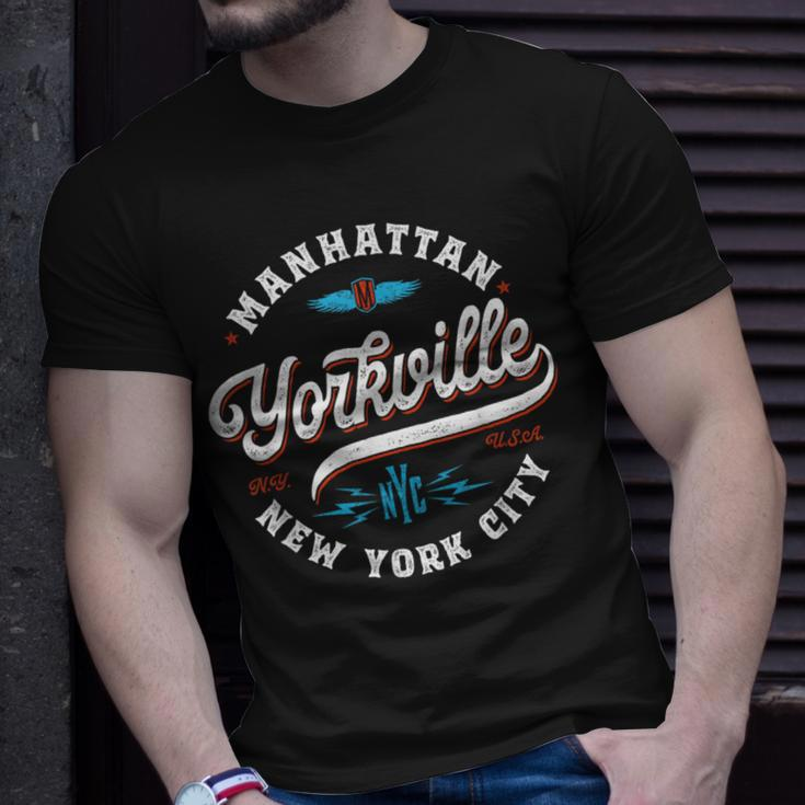 Yorkville Manhattan New York Vintage Graphic T-Shirt Gifts for Him