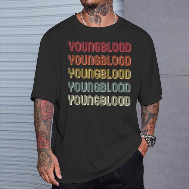 Youngblood Surname Retro Vintage Birthday Reunion T-Shirt Gifts for Him