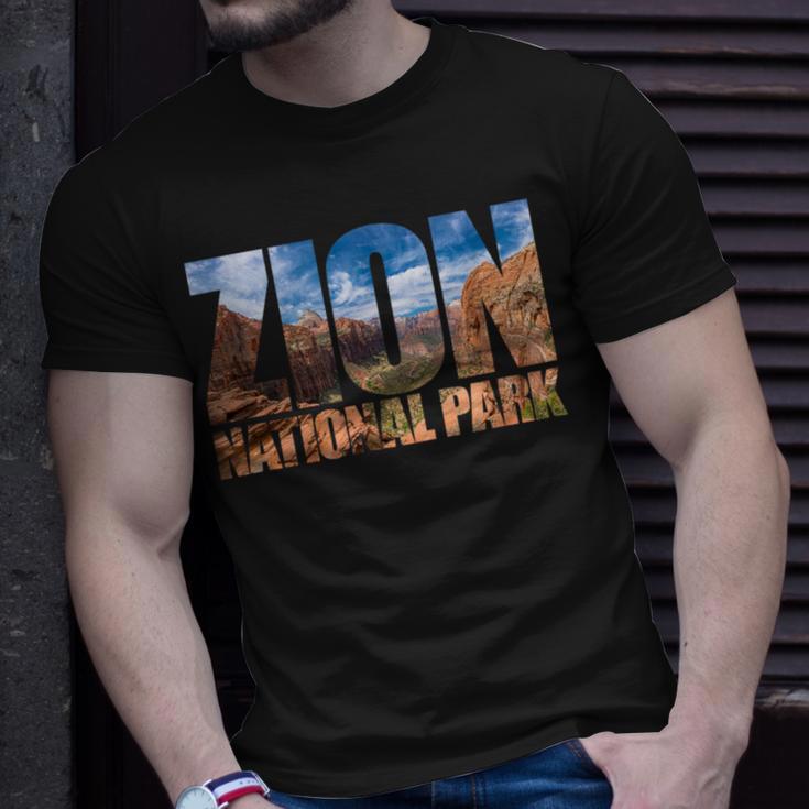 Zion National Park Near Las Vegas Utah Usa Canyon Nature T-Shirt Gifts for Him