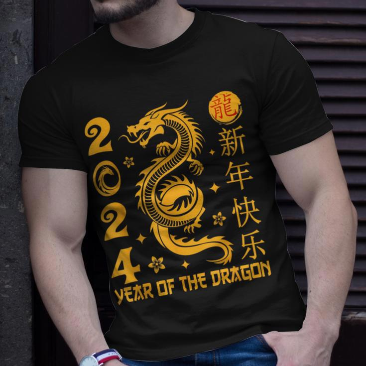 Zodiac Year Of The Dragon Lunar Happy Chinese New Year 2024 T-Shirt Gifts for Him