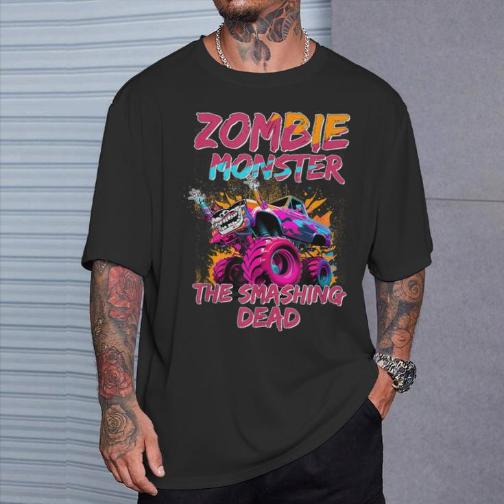 Zombie Monster Truck The Smashing Dead T-Shirt Gifts for Him