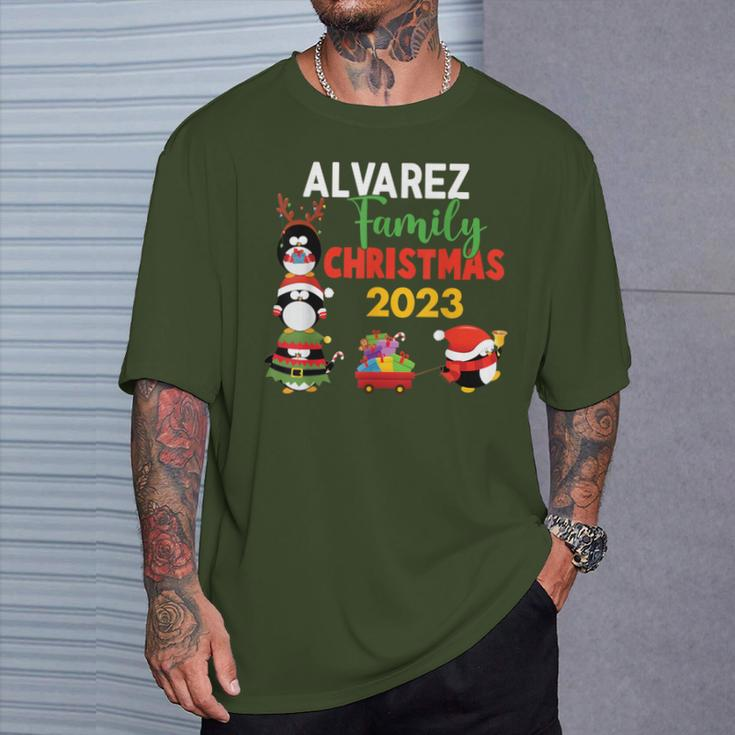 Alvarez Family Name Alvarez Family Christmas T-Shirt Gifts for Him