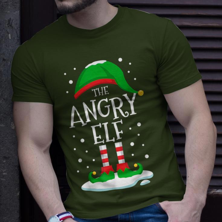 The Angry Elf Christmas Family Matching Xmas Group T-Shirt Gifts for Him