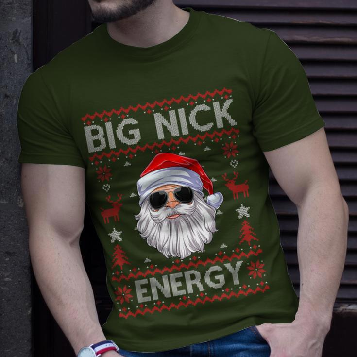 Big Nick Energy Santa Christmas Ugly Xmas Sweater T-Shirt Gifts for Him