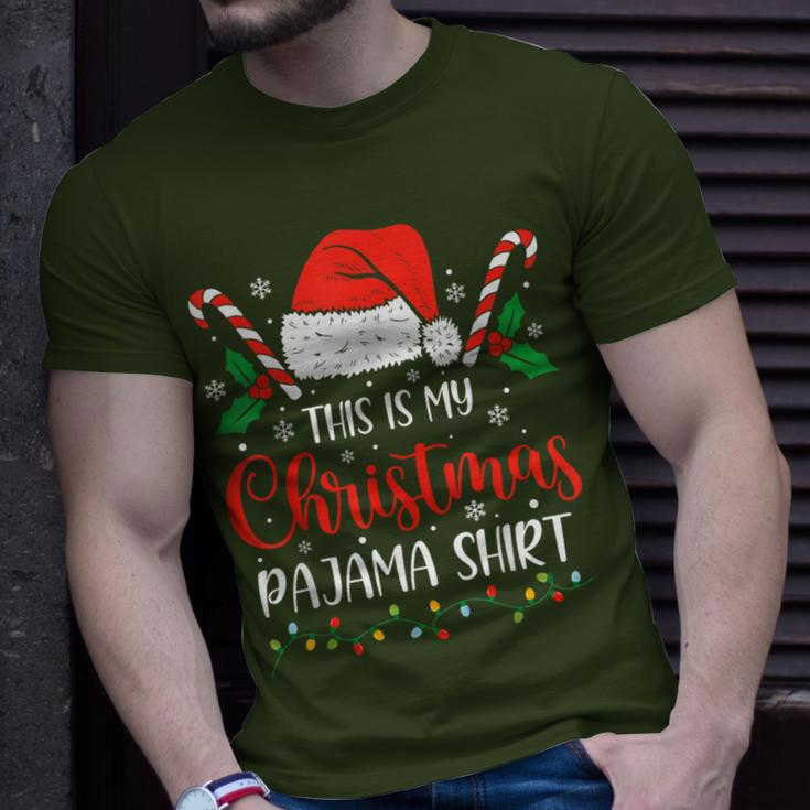 This Is My Christmas Pajama Xmas Family Holiday T-Shirt Gifts for Him