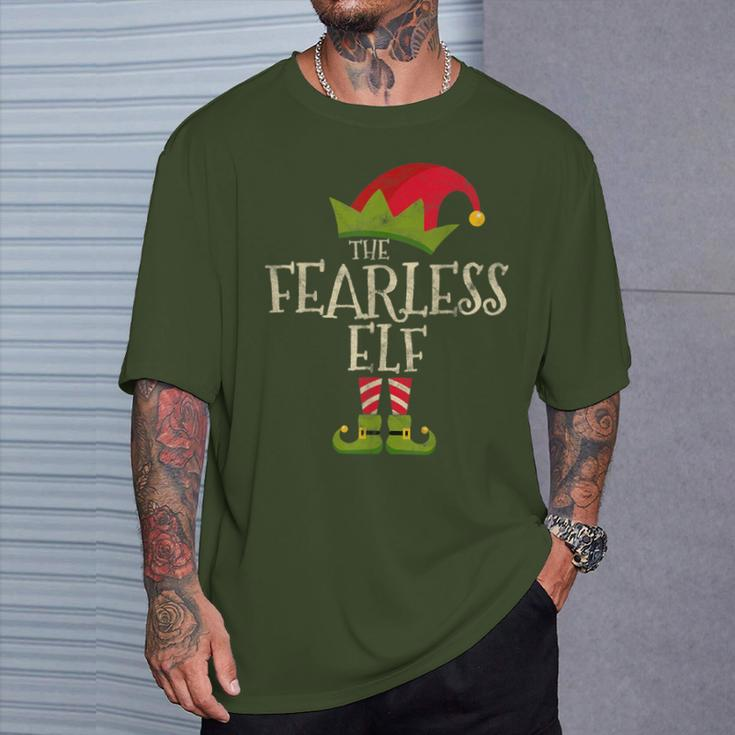 Easy The Fearless Elf Costume Family Group Christmas T-Shirt Gifts for Him