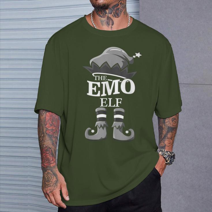 The Emo Elf Matching Group Family Christmas T-Shirt Gifts for Him