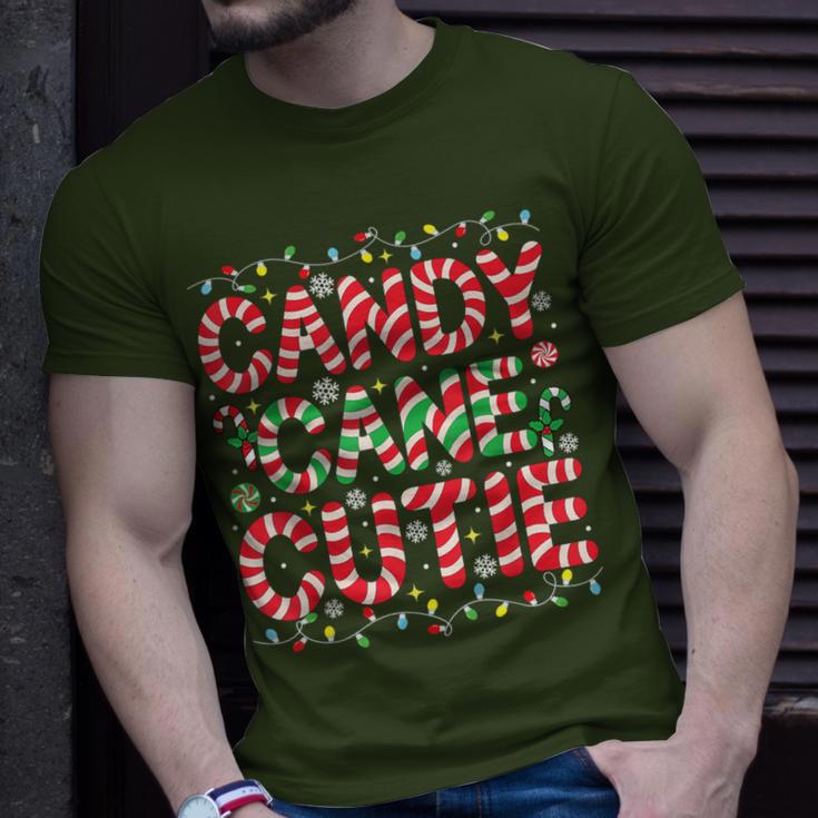 Christmas Candy Cane Lover Crew Xmas Candy Cane Cutie T-Shirt Gifts for Him