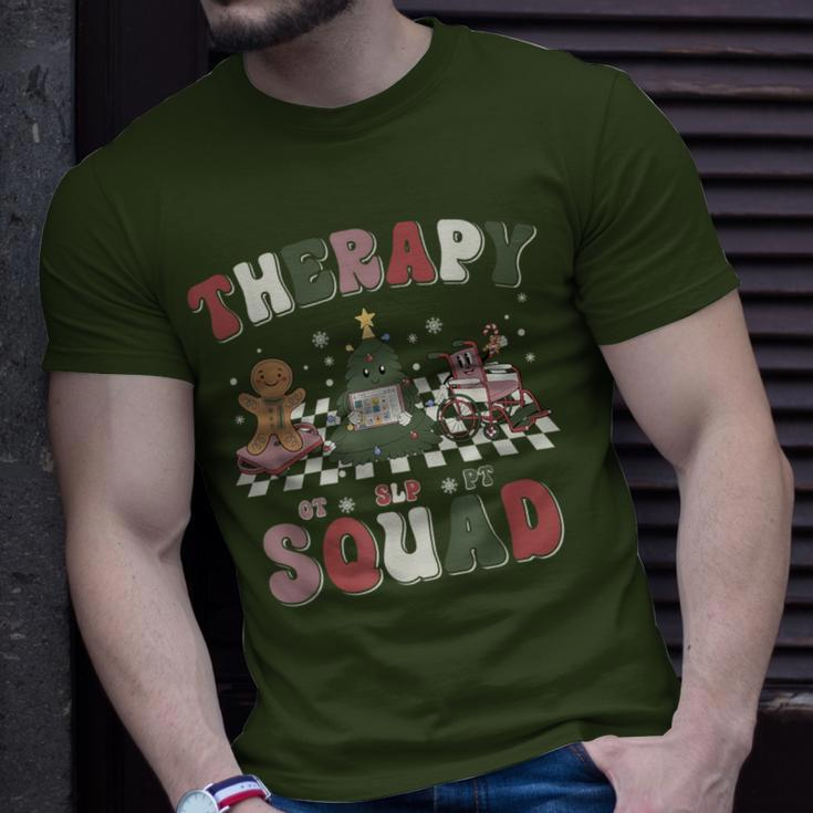 Therapy Squad Slp Ot Pt Team Christmas Therapy Squad T-Shirt Gifts for Him